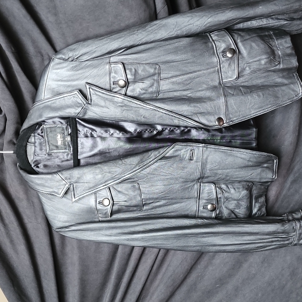Black Faux Leather Jacket